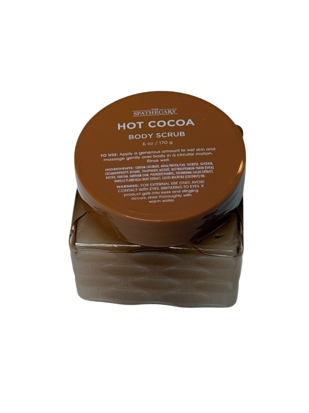 Spathecary Hot Cocoa Sugar Body Scrub 6 oz Cocoa Shea Exfoliating New